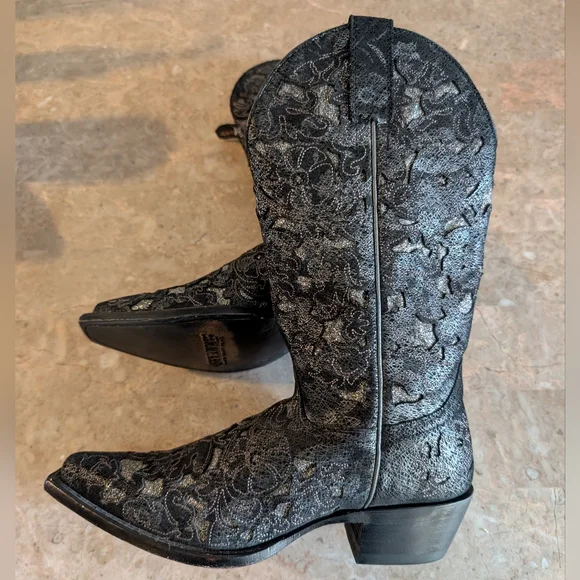 Shyanne Bittersweet Western Boots -Snip Toe - Genuine Leather Women's Size 7.5 - Picture 12 of 14